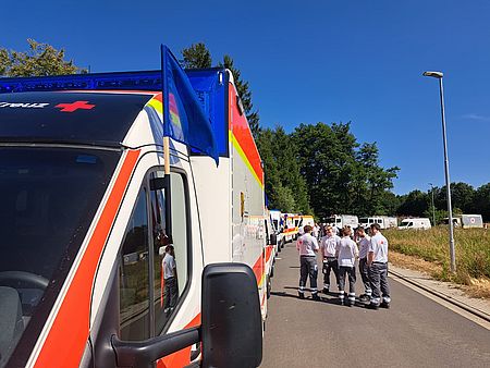Rast beim KFZ Marsch am 25.07.2026 der SEG des Landkreises Altenkirchen