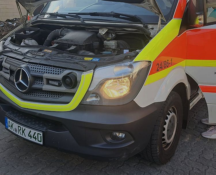Bereitschaftsabend_15.07.2026_Lichtueberpruefung_RTW Lichtüberprüfung beim RTW, anlässlich des Bereitschaftsabend am 15.07.2026