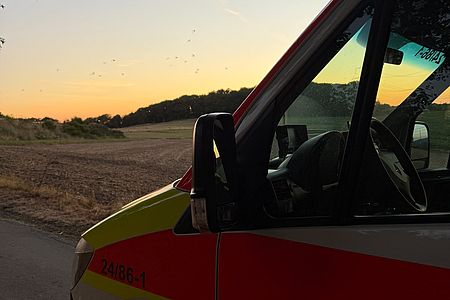 RTW während des Bereitschaftsabend am 12.08.2026, (Foto: DRK)