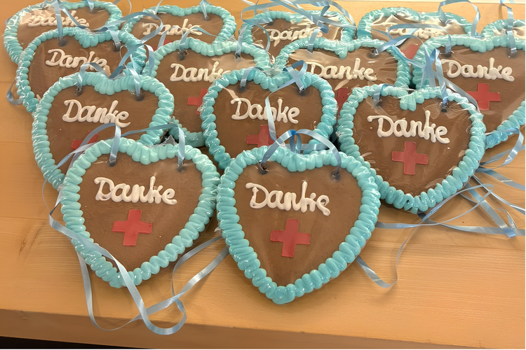 Lebkuchenherz, ein kleines Dankeschön bei der Blutspende am 28.10.1026 in Betzdorf. (Foto: DRK)