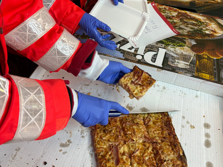 Verpflegung beim Bereitstellungseinsatz am 25.10.2026, (Foto: DRK)