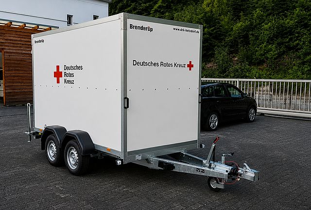 Aufnahme des Einsatztransportanhängers des DRK-Ortsvereins Betzdorf.