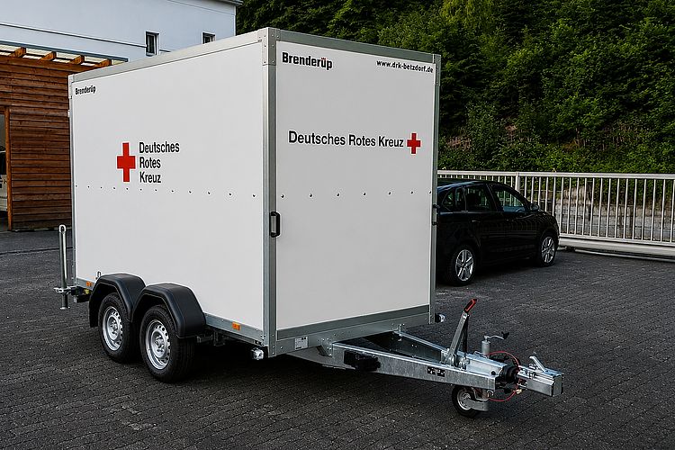 Aufnahme des Einsatztransportanhängers des DRK-Ortsvereins Betzdorf.