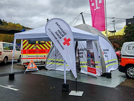 Abgebildet ist unser Stand in der Vereinsmeile am Expert klein Parkplatz in Betzdorf anlässlich des Barbarafestes 2025.