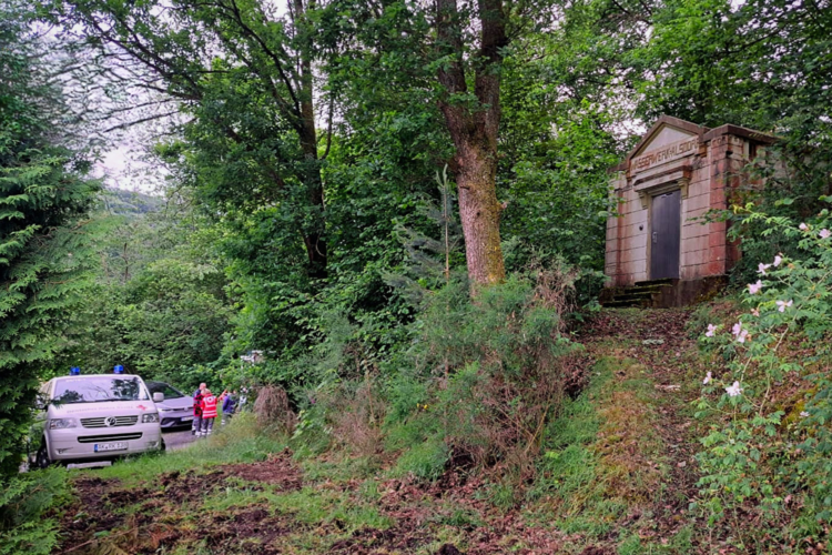 Übungsszenario am Wasserwerk Alsdorf, Hubertusweg