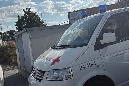 Der Betzdorfer MTW während des Sanitätswachdienst der Nature One 2026