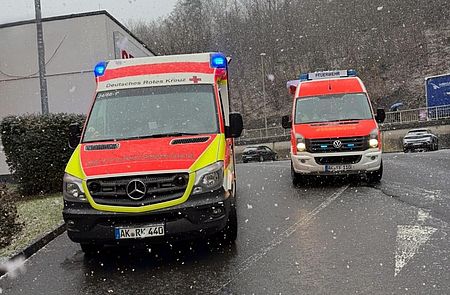 Einsatzfahrzeuge des Bereitstellungseinsatz am 03.02.2026